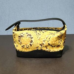 Gianni Versace gold baroque leopard print mini bag